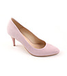 Розови дамски кожени обувки на ток Fanny-1 снимка