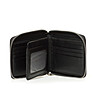 Черен мъжки портфейл с контрастен панел-2 снимка