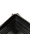 Черен мъжки портфейл с контрастен панел-3 снимка