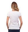 Бяла памучна дамска тениска Adolfina-1 снимка