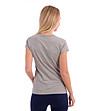 Памучна сива дамска тениска с щампа Caren-1 снимка