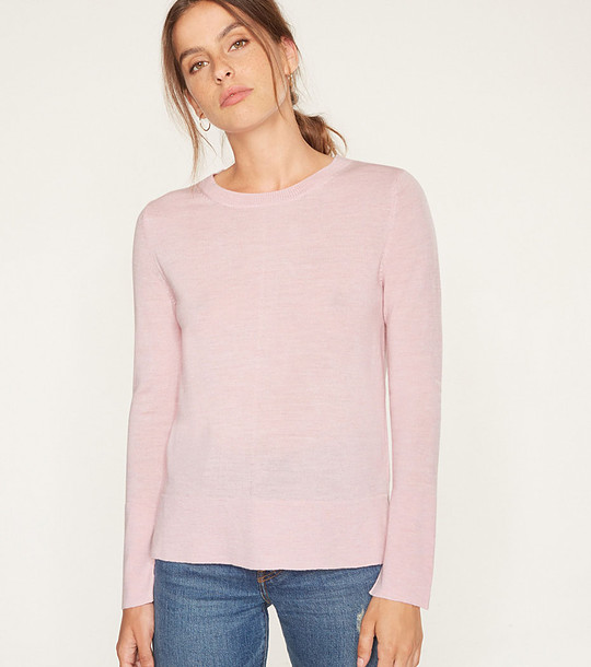 Дамски вълнен пуловер в розово Dinah снимка