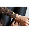 Дамски часовник в черно и розовозлатисто Beverly-1 снимка