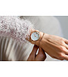 Дамски часовник в цвят крем и розовозлатисто Daisy-1 снимка