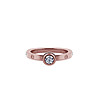 Дамски пръстен с покритие от розово злато  Love-0 снимка