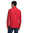 Червена памучна мъжка риза с принт Burton-1 снимка