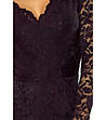 Черна дантелена рокля Lana-4 снимка
