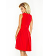 Червена рокля без ръкави Alissa-3 снимка