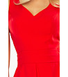 Червена рокля без ръкави Alissa-4 снимка