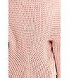 Плетена розова дамска жилетка Ingrid-4 снимка