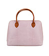 Дамска кожена чанта в розово Bon-1 снимка