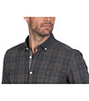 Мъжка памучна карирана риза в кафяв нюанс Pot-4 снимка