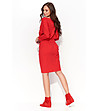 Памучна червена рокля Zila-1 снимка