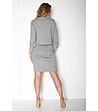 Комплект от пола и блуза в сив меланж-1 снимка