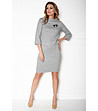 Комплект от пола и блуза в сив меланж-2 снимка