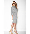 Комплект от пола и блуза в сив меланж-3 снимка