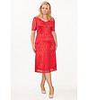 Дантелена рокля в червен нюанс Florence-0 снимка