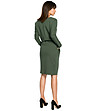 Памучна рокля в зелен нюанс Lorna-1 снимка