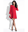 Червена рокля с гол гръб Tina-0 снимка