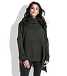 Дамски пуловер в цвят маслина Hannah-0 снимка