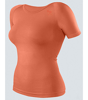 Дамска оранжева тениска Sarah снимка