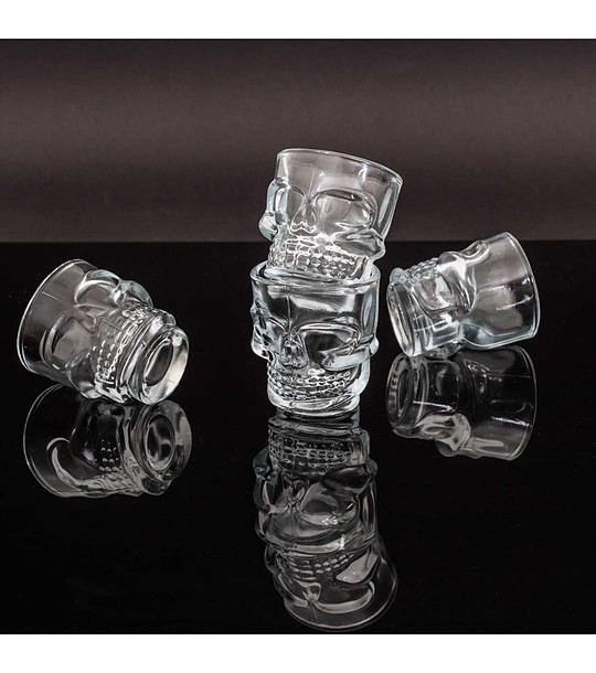 Комплект от 4 броя стъклени чаши за шотове 50 мл снимка