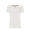 Памучна дамска тениска в бяло Jemima-0 снимка