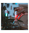 Комплект от 2 тапи за вино с многоцветна LED лампичка-1 снимка