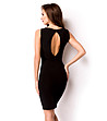 Черна рокля с изрязани детайли Zara-1 снимка