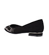 Дамски велурени обувки в черно Althea-3 снимка