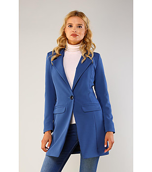 Дамско сако в синьо снимка