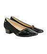 Черни дамски кожени обувки Tonina-2 снимка