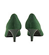 Зелени дамски велурени обувки Makena-3 снимка