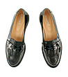 Дамски лачени обувки от естествена кожа в черно Meredith-1 снимка