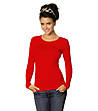 Дамска блуза в червено Manati-0 снимка