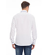 Мъжка памучна риза в бяло Lenard-1 снимка