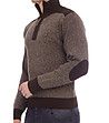 Кафяв мъжки пуловер Peter-3 снимка