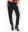 Дамски панталон в черно Varina с памук-0 снимка