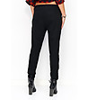 Дамски панталон в черно Varina с памук-1 снимка