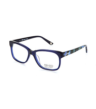 Мъжки рамки за очила в синьо с леопардови шарки снимка