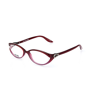 Дамски рамки за очила в червено и лилаво снимка