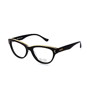 Черни дамски рамки за очила тип котешко око снимка