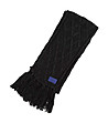 Черен дамски плетен шал-0 снимка