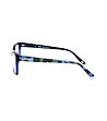 Мъжки рамки за очила в синьо с леопардови шарки-2 снимка