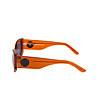 Дамски слънчеви очила тип котешко око в оранжев нюанс-2 снимка