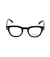 Черни дамски рамки за очила с кафяви дръжки-1 снимка