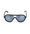 Дамски слънчеви очила в черно и бяло-1 снимка