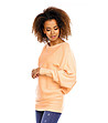 Дамски пуловер в цвят праскова Minelli-2 снимка