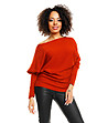 Дамски пуловер в цвят керемида Minelli-0 снимка
