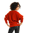 Дамски пуловер в цвят керемида Minelli-1 снимка